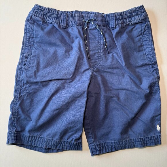 Polo Ralph Lauren Blue Boy's Chino Drawstring Shorts w/ Pony Logo Size L(14-16) - Picture 1 of 14
